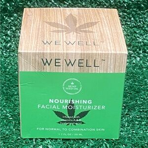 New We well nourishing facial moisturizer hemp seed oil 1.7oz